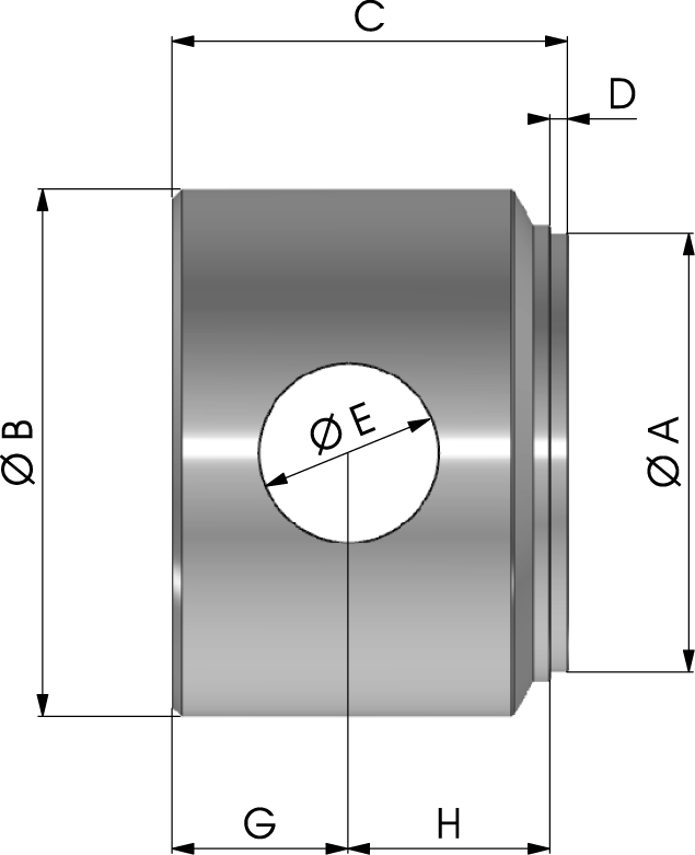 ZYLINDERBODEN MIT BOHRUNG